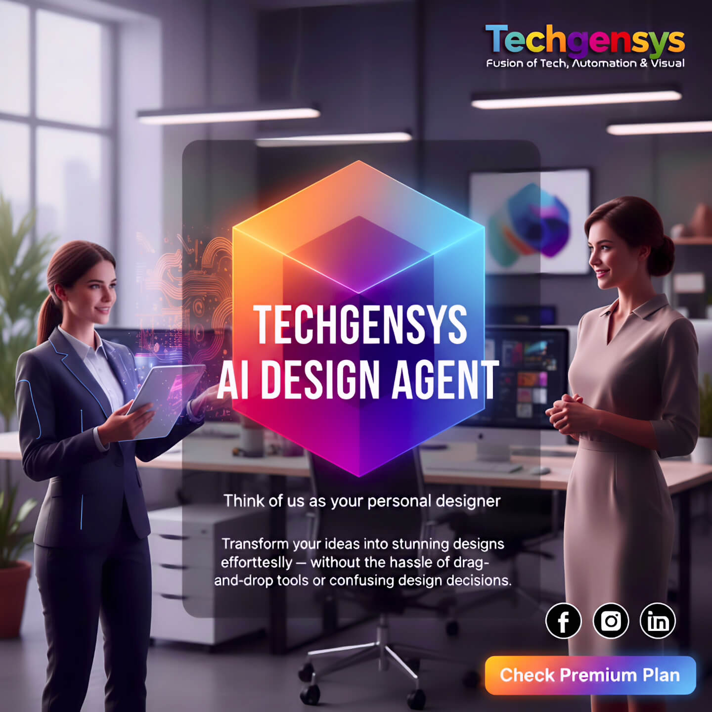 Creative AI Design Assistance by Techgensys Software Development Company