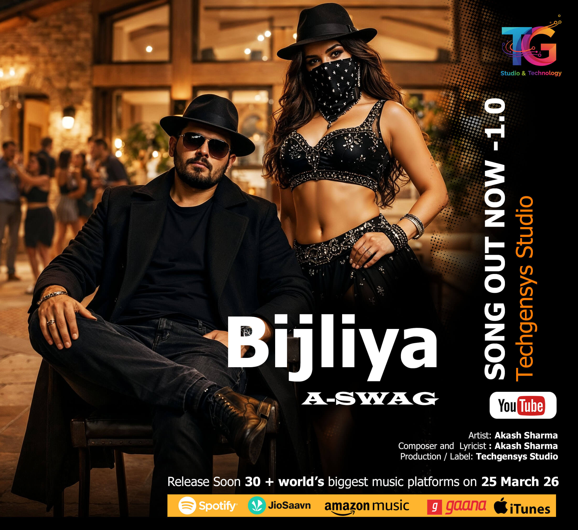 Bijliya – Official Bollywood Song | A-SWAG | Techgensys Studio