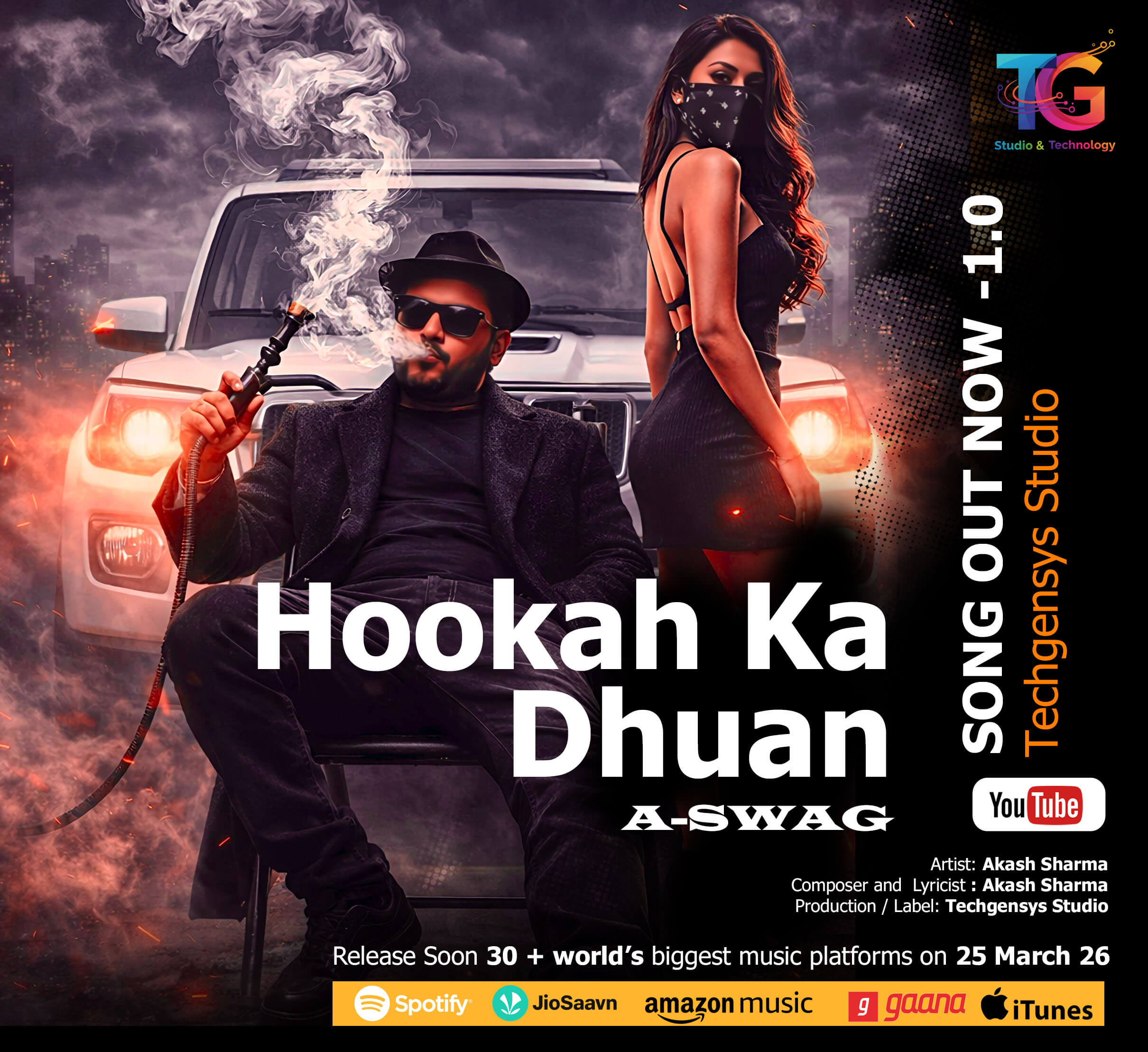 Hookah Ka Dhuan – Official Bollywood Song | A-SWAG | Techgensys Studio